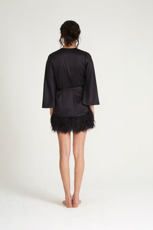 Rya Black Swan Robe