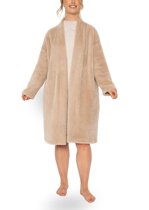 Pretty You London Faux Mink Belted Robe