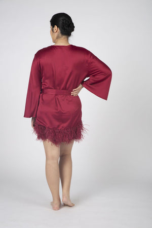 Rya Sangria Swan Robe