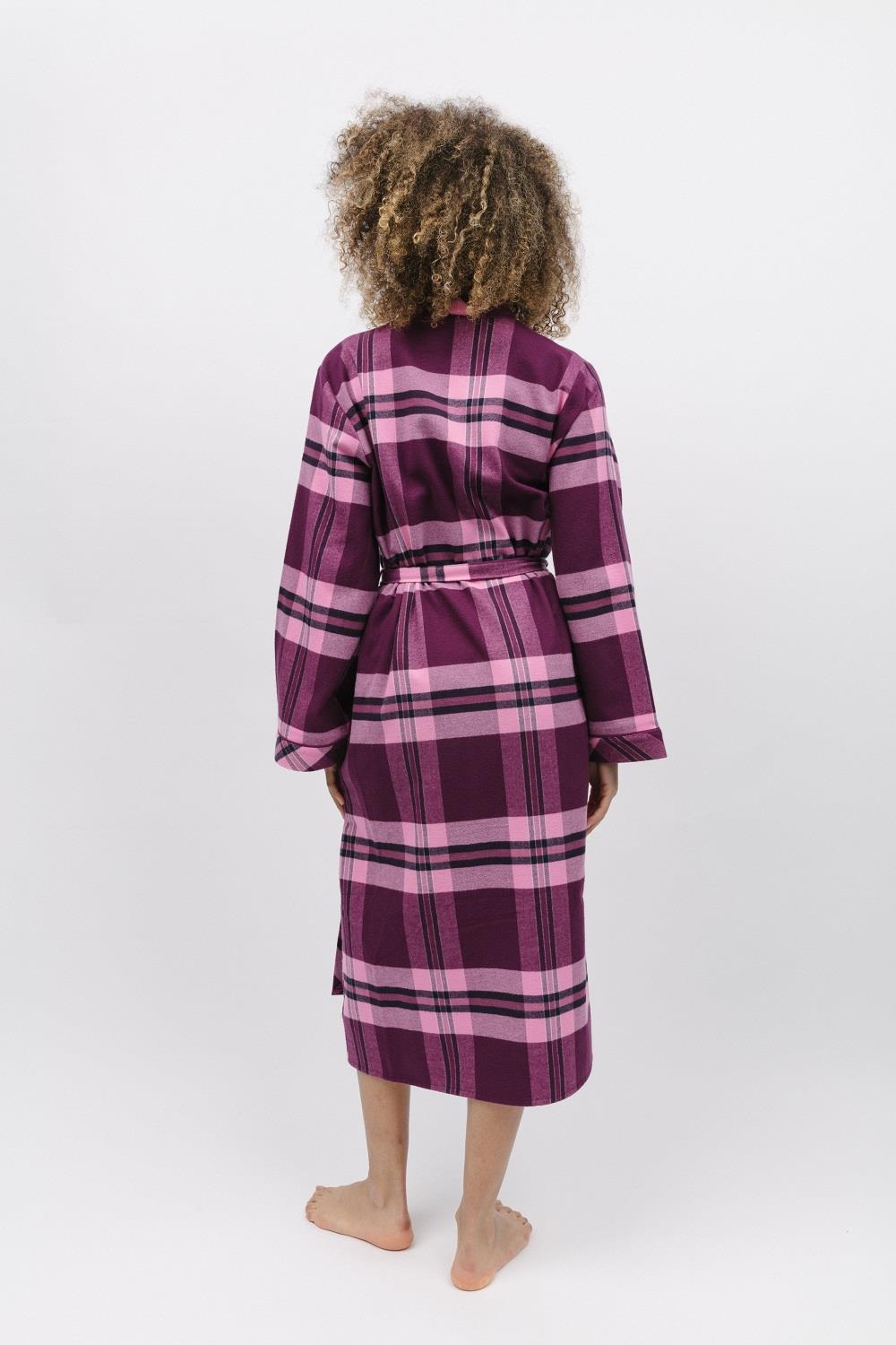 Eve Super Cozy Check Long Robe