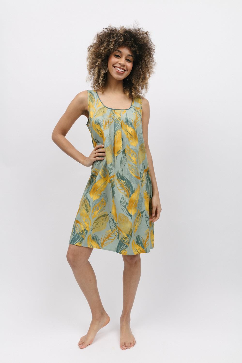 Hannah Leaf Print Nightdress