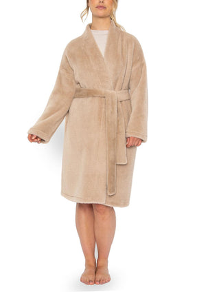 Pretty You London Faux Mink Belted Robe